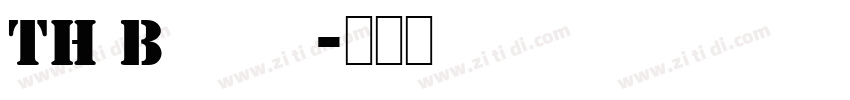 TH Baijam字体转换